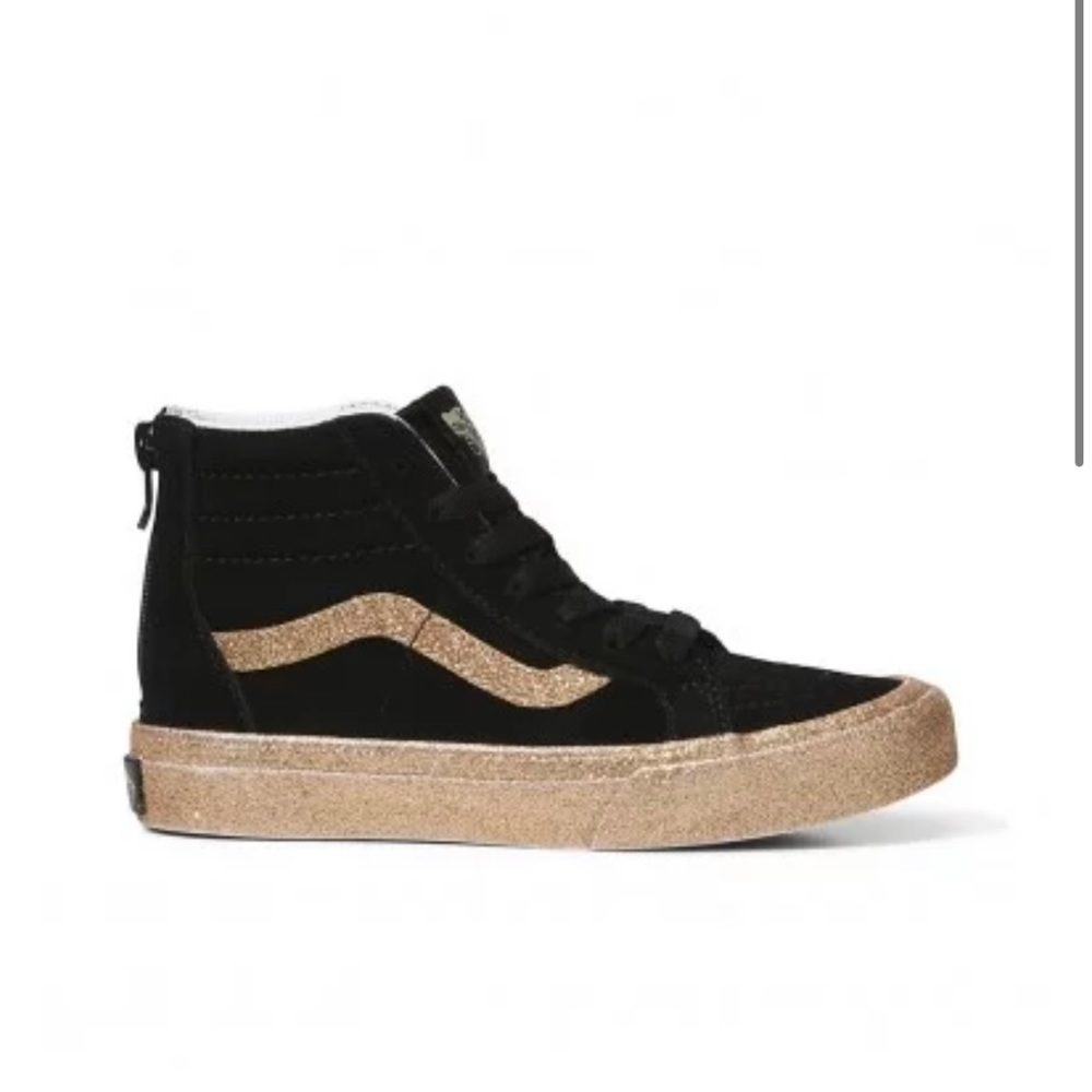 Black and gold kids vans. Very good condition!